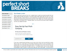 Tablet Screenshot of perfectshortbreaks.co.uk